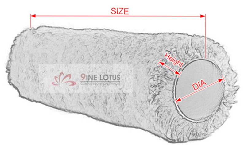 طلاء الأسطوانة الحجم
